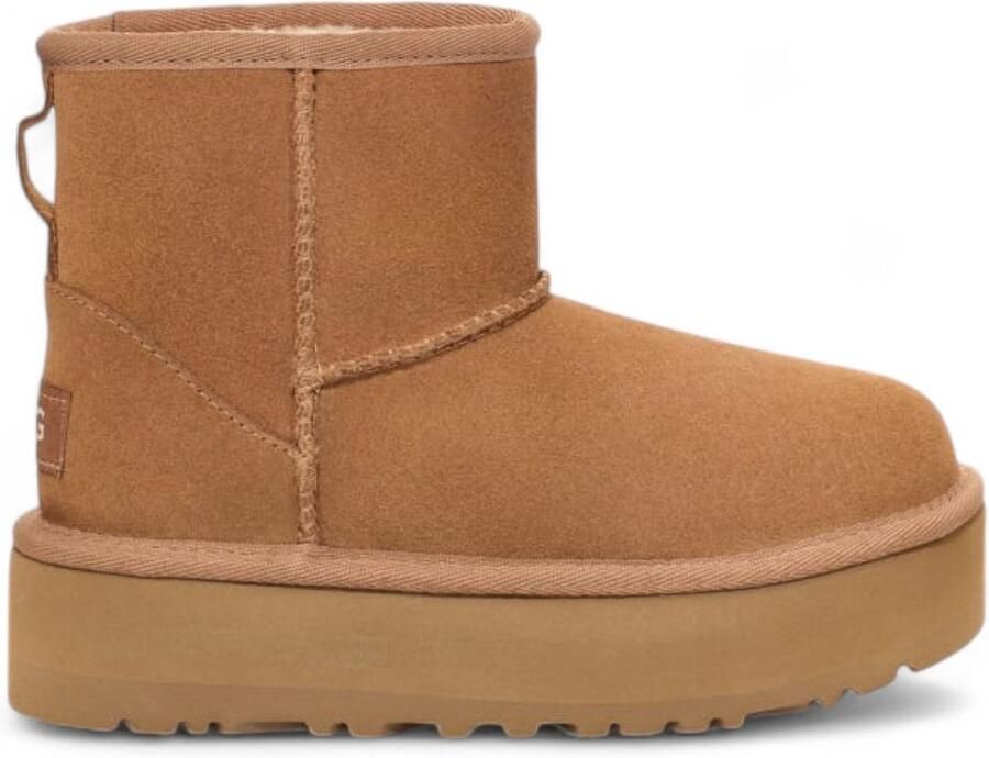 Ugg suède platform enkelboots camel Bruin Suede 33.5