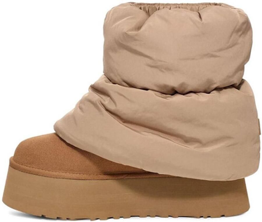 Ugg Classic Mini Dipper enkellaarsje van suède met afneembare beenwarmer - Foto 2