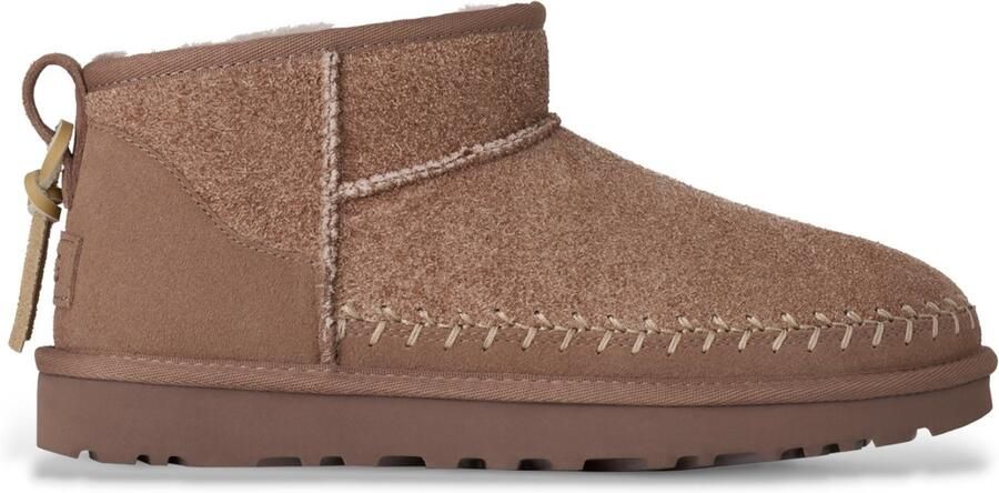 UGG dames enkellaarsje Cl Ultra mini Biarritz suède lichtbruin - Foto 2