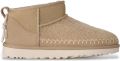 UGG Classic Ultra Mini Leren Laarsjes Biarritz lichtbruin - Bruin