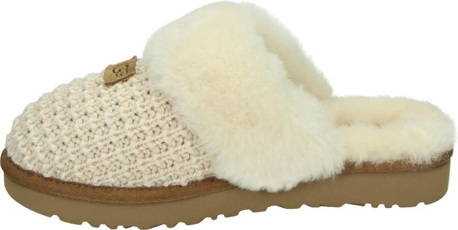 Ugg Comfortabele Gebreide Schapenvacht Instappers Beige Dames - Foto 11