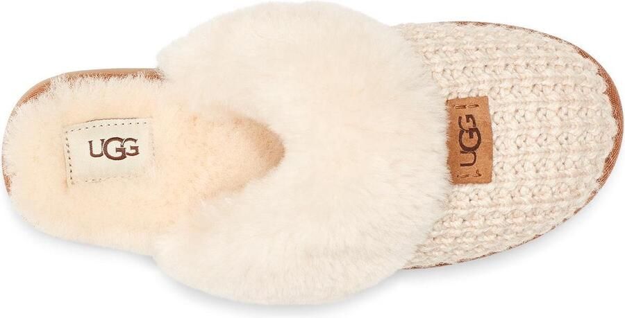 Ugg Comfortabele Gebreide Schapenvacht Instappers Beige Dames - Foto 10