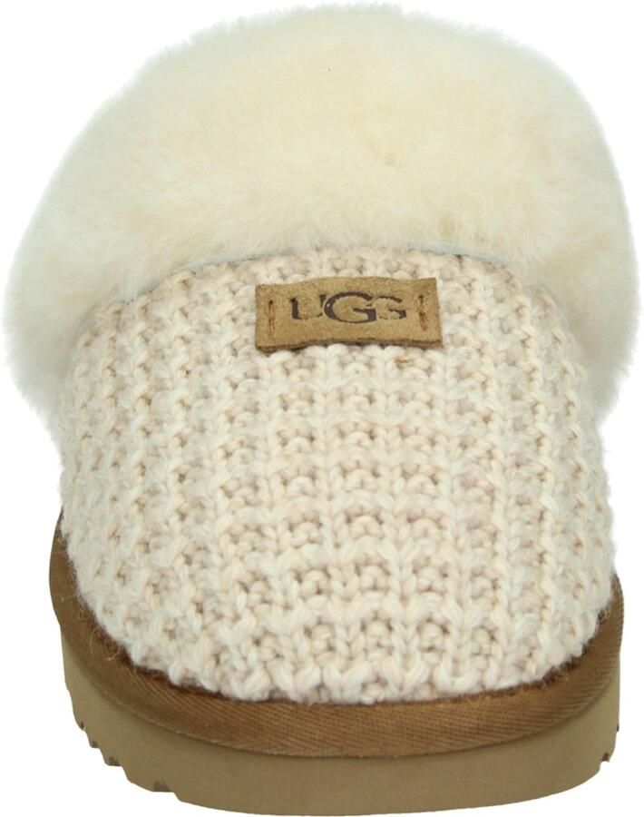 Ugg Comfortabele Gebreide Schapenvacht Instappers Beige Dames - Foto 4