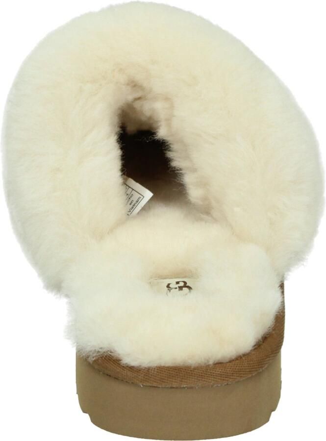 Ugg Comfortabele Gebreide Schapenvacht Instappers Beige Dames - Foto 5