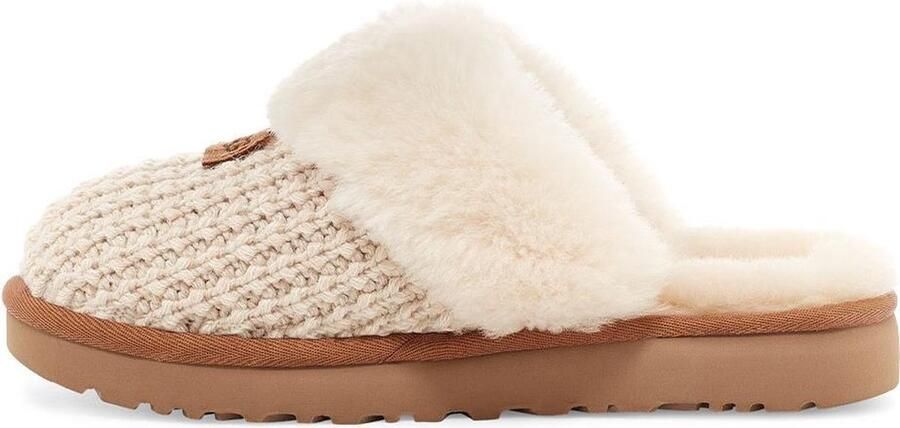 Ugg Comfortabele Gebreide Schapenvacht Instappers Beige Dames - Foto 13