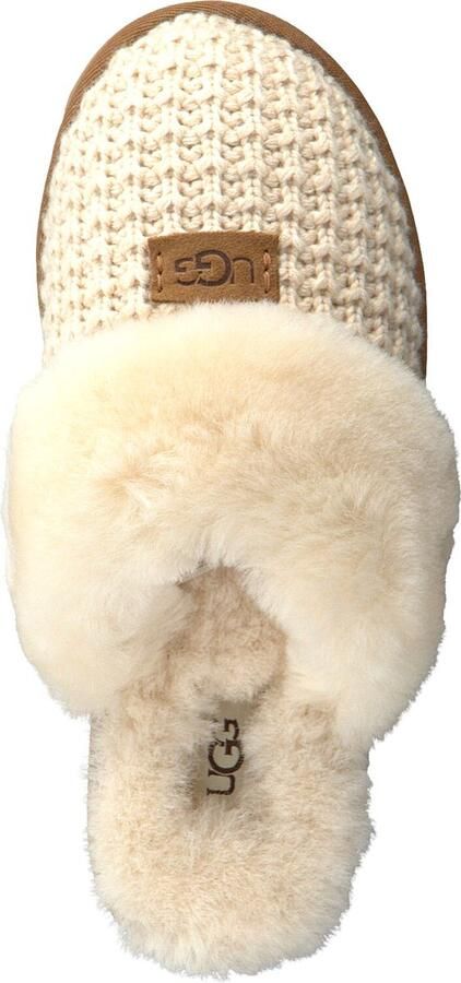 Ugg Comfortabele Gebreide Schapenvacht Instappers Beige Dames - Foto 14