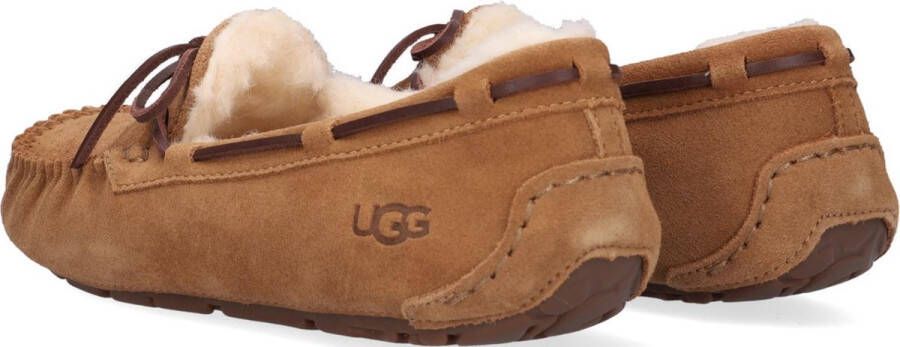 UGG Pantoffels Dames Sloffen Instappers Suède Harde zool Dichte hiel 1107949 Cognac - Foto 13
