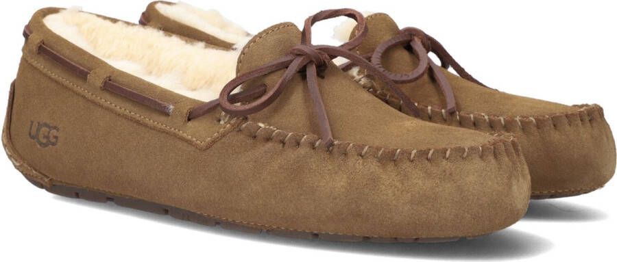 UGG Pantoffels Dames Sloffen Instappers Suède Harde zool Dichte hiel 1107949 Cognac - Foto 7
