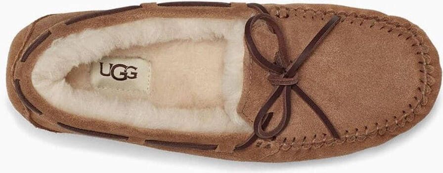 UGG Pantoffels Dames Sloffen Instappers Suède Harde zool Dichte hiel 1107949 Cognac - Foto 12