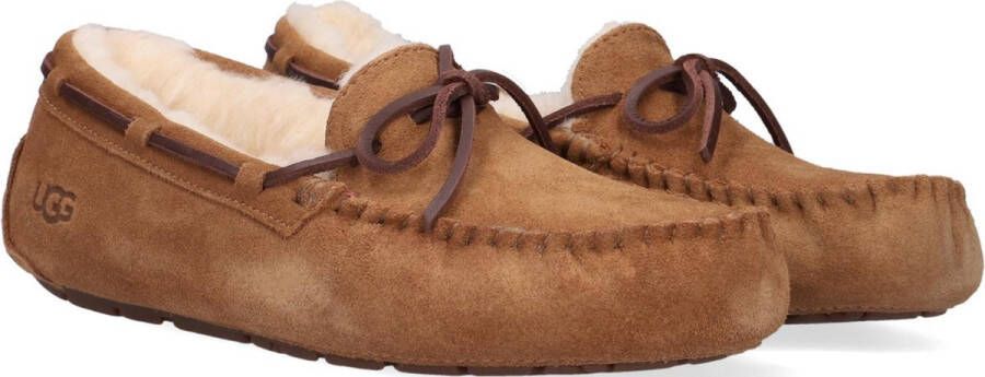 UGG Pantoffels Dames Sloffen Instappers Suède Harde zool Dichte hiel 1107949 Cognac - Foto 14