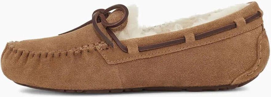 UGG Pantoffels Dames Sloffen Instappers Suède Harde zool Dichte hiel 1107949 Cognac - Foto 15