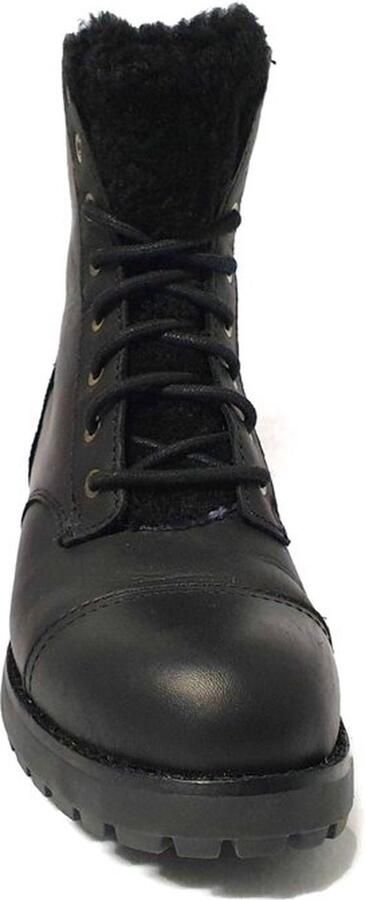 UGG Dames Enkellaars Leather Kilmer Exposed Fur 1019072 Black - Foto 6