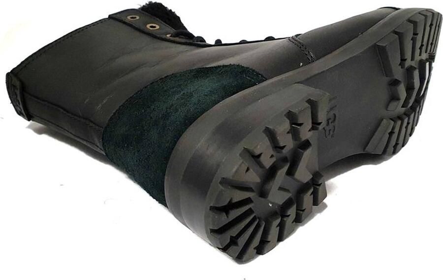UGG Dames Enkellaars Leather Kilmer Exposed Fur 1019072 Black - Foto 3
