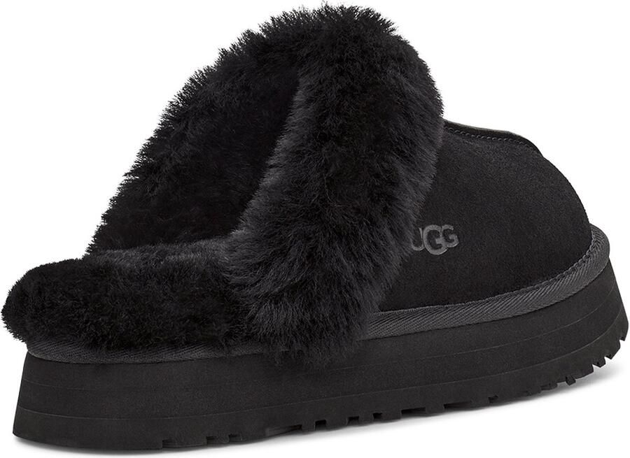 UGG Pantoffels Dames Sloffen Instappers Suède Harde zool Dichte hiel 1130876 Zwart - Foto 2