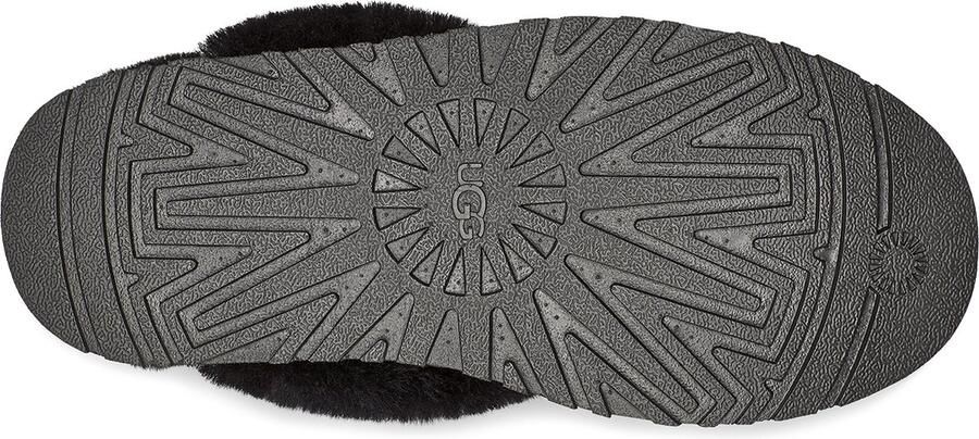 UGG Pantoffels Dames Sloffen Instappers Suède Harde zool Dichte hiel 1130876 Zwart - Foto 5