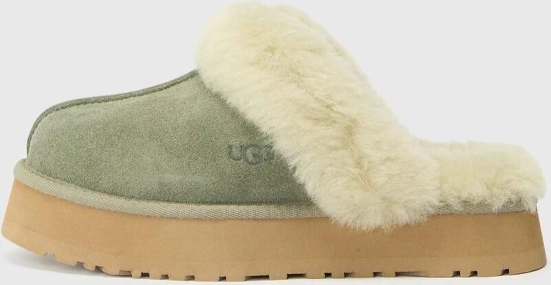 UGG Pantoffels DISQUETTE Huisslippers huisschoen clog met trendy plateau