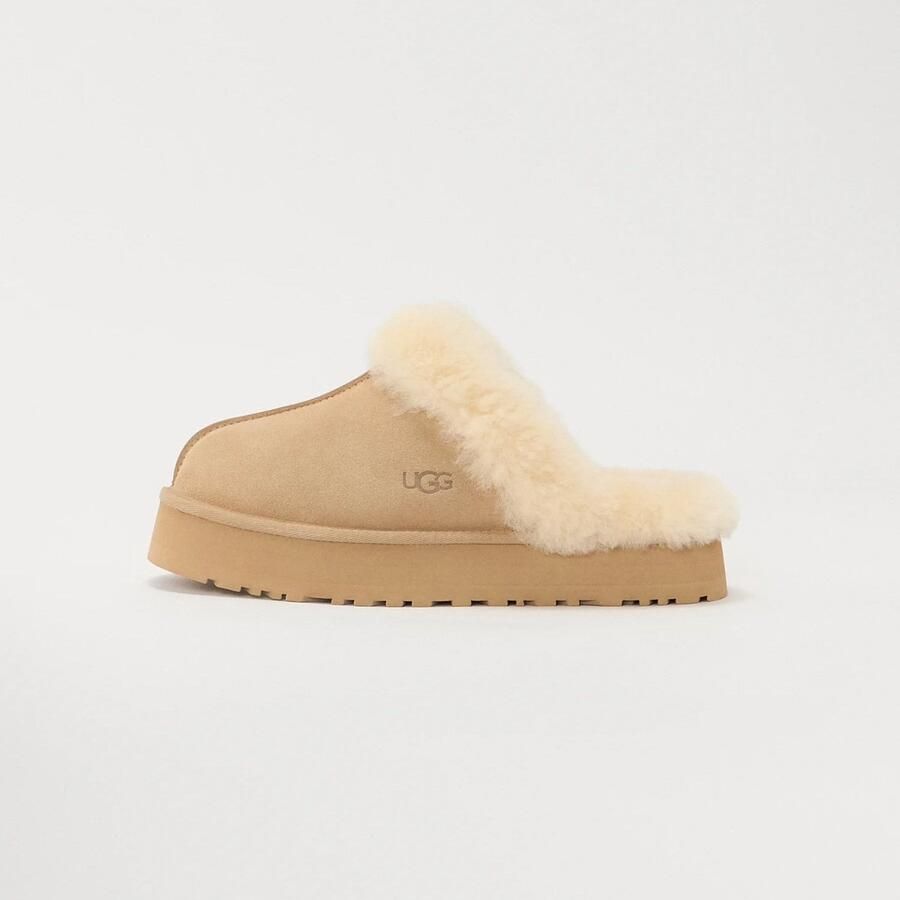 UGG Pantoffels DISQUETTE Huisslippers huisschoen clog met trendy plateau