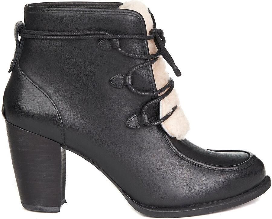 UGG enkellaarzen analiseren blootgestelde bont natuurlijk leer zln