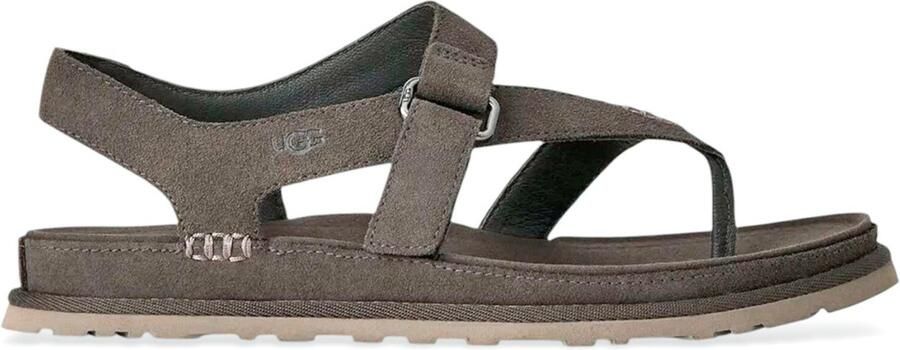 UGG GoldenGaze teen post bruin lederen sandalen