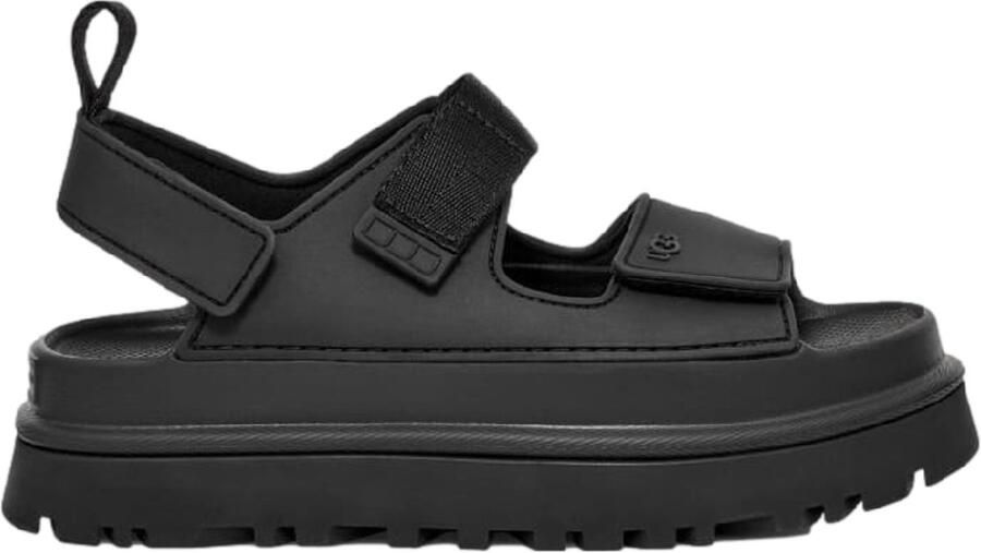 UGG Plateausandalen Goldenglow zomerschoen strandschoen plateausandaal met klittenbandsluitingen