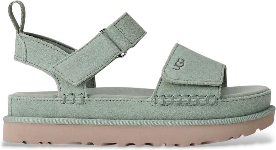 UGG Goldenstar aquamarijn leren sandalen