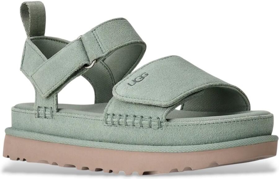 UGG Goldenstar aquamarijn leren sandalen