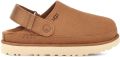 UGG Clogs Unisex W GOLDENSTAR CLOG Huisslippers plateauschoen mule met draaibare hielriem - Chestnut