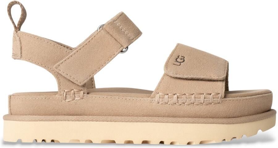 UGG Plateausandalen W GOLDENSTAR plateausandaal sandaal met klittenbandsluiting