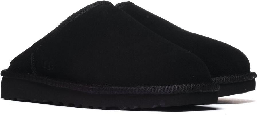 UGG Heren Zwart Leren Slippers