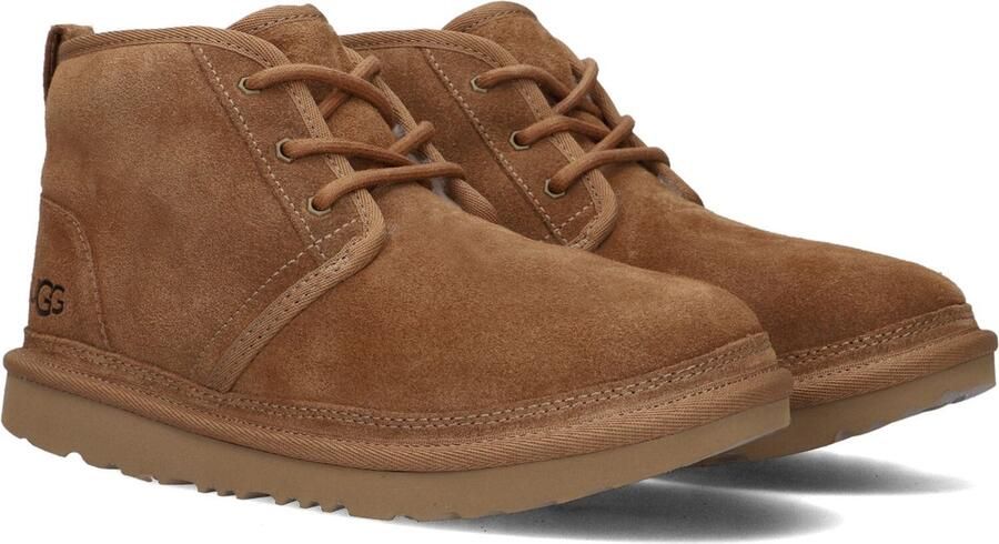 UGG suède veterboots camel Bruin Effen Enkelboot van - Foto 9