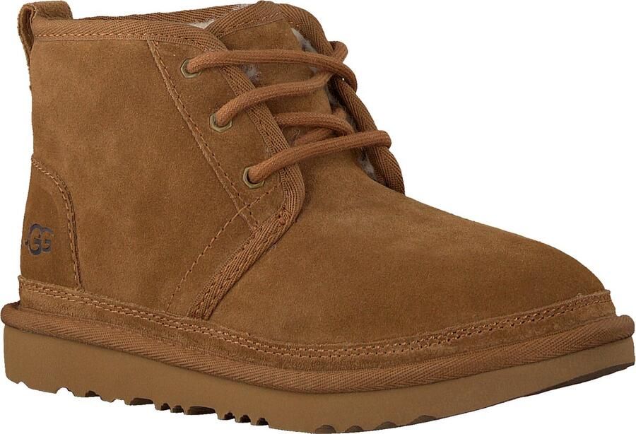 UGG suède veterboots camel Bruin Effen Enkelboot van - Foto 7