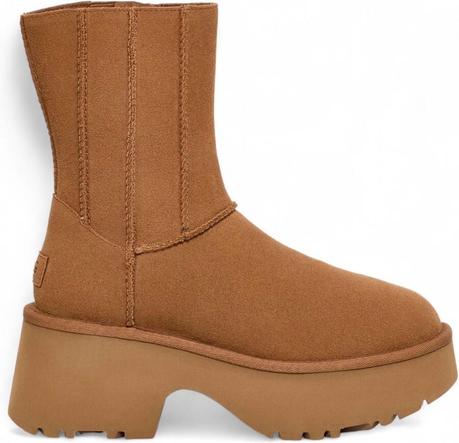 UGG Vachtlaarzen Dames Classic Twin Seam New Heights Maat: 39 Materiaal: Suède Kleur: Cognac - Foto 2