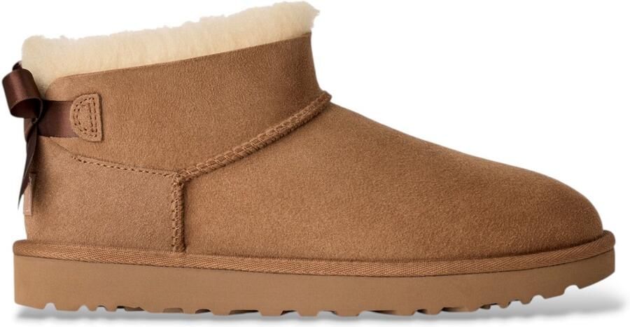 UGG Laarzen Cognac Ultra Mini Bailey Bow Boots Cogna