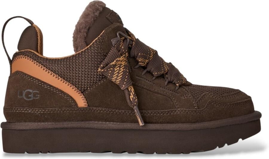 UGG Leren sneakers Lowmel donkerbruin