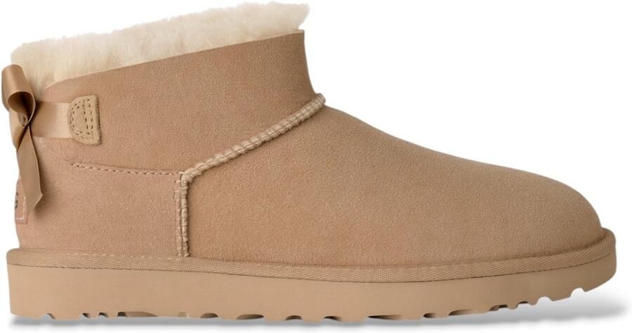 UGG Leren Ultra Mini Bailey Bow enkellaarsjes - Foto 1