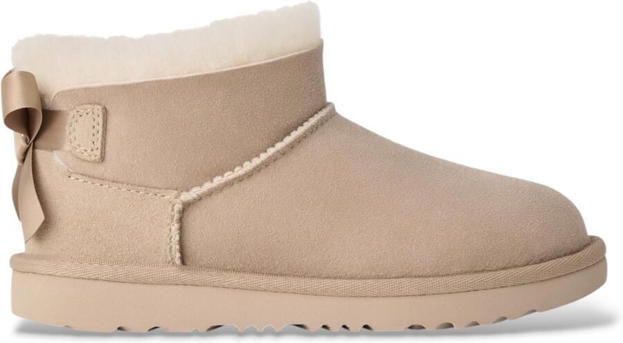UGG Leren Ultra Mini Bailey Bow enkellaarzen