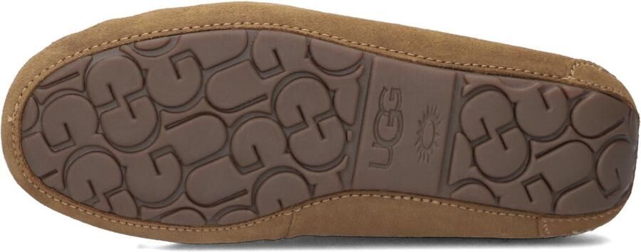 UGG Pantoffels Dames Sloffen Instappers Suède Harde zool Dichte hiel 1107949 Cognac - Foto 13
