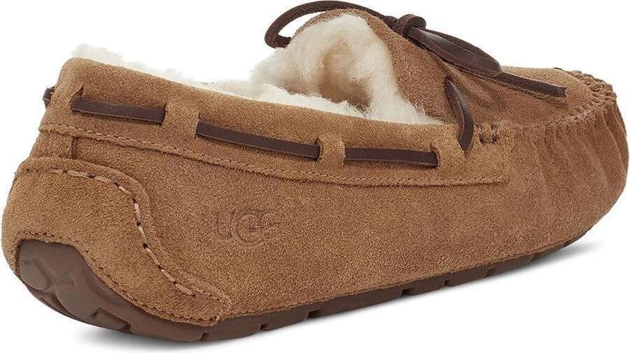 UGG Pantoffels Dames Sloffen Instappers Suède Harde zool Dichte hiel 1107949 Cognac - Foto 6