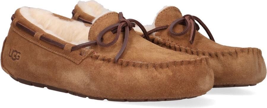 UGG Pantoffels Dames Sloffen Instappers Suède Harde zool Dichte hiel 1107949 Cognac - Foto 11
