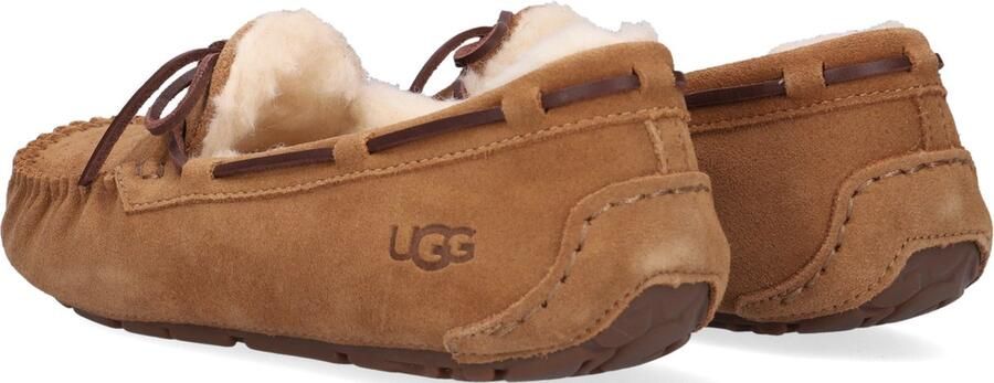 UGG Pantoffels Dames Sloffen Instappers Suède Harde zool Dichte hiel 1107949 Cognac - Foto 16