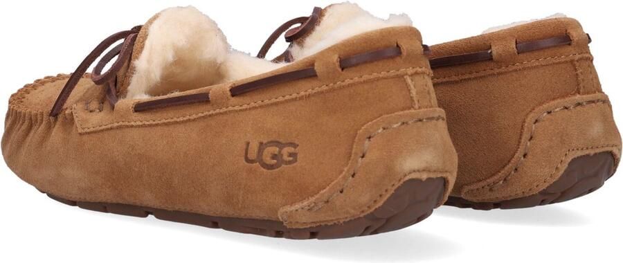 UGG Pantoffels Dames Sloffen Instappers Suède Harde zool Dichte hiel 1107949 Cognac - Foto 10