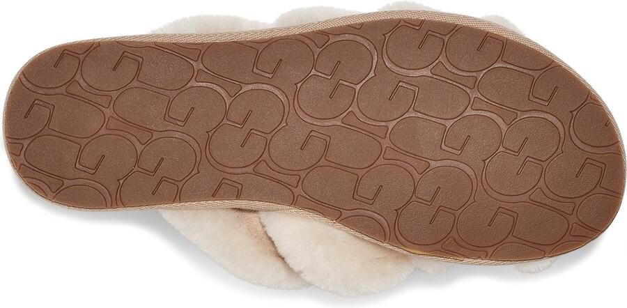 Ugg Beige Pantoffels Wol. Valt normaal: bestel je eigen maat. Beige Dames - Foto 4