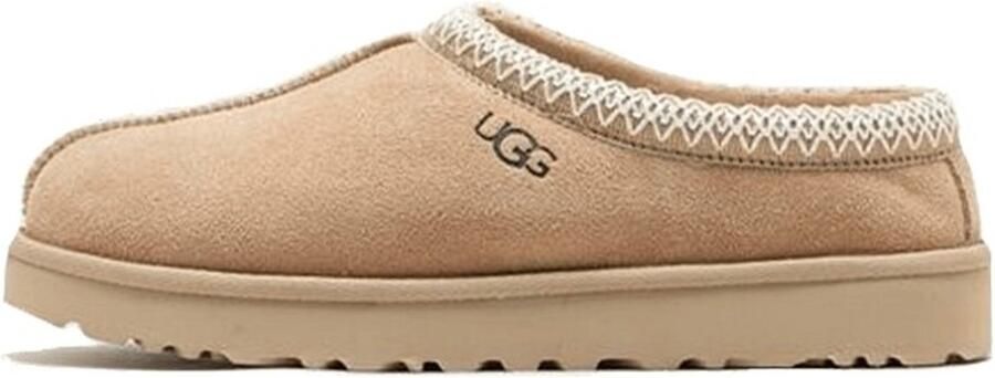 UGG Tasman Pantoffels Mustard Seed White Sloffen Voor Dames Beige