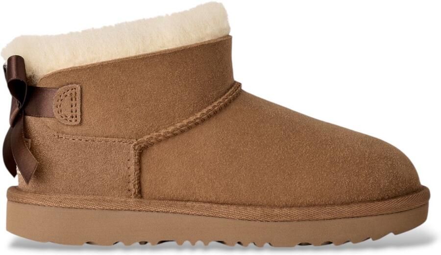 UGG Ultra Mini Bailey Bow laarzen van leer in