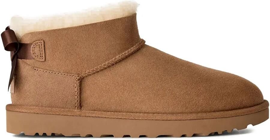 UGG Laarzen Cognac Ultra Mini Bailey Bow Boots Cogna