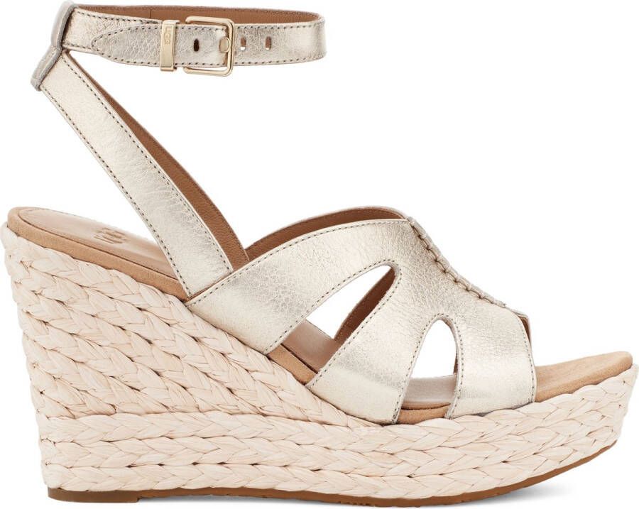 UGG W Careena Dames Sandalen Goud Metallic