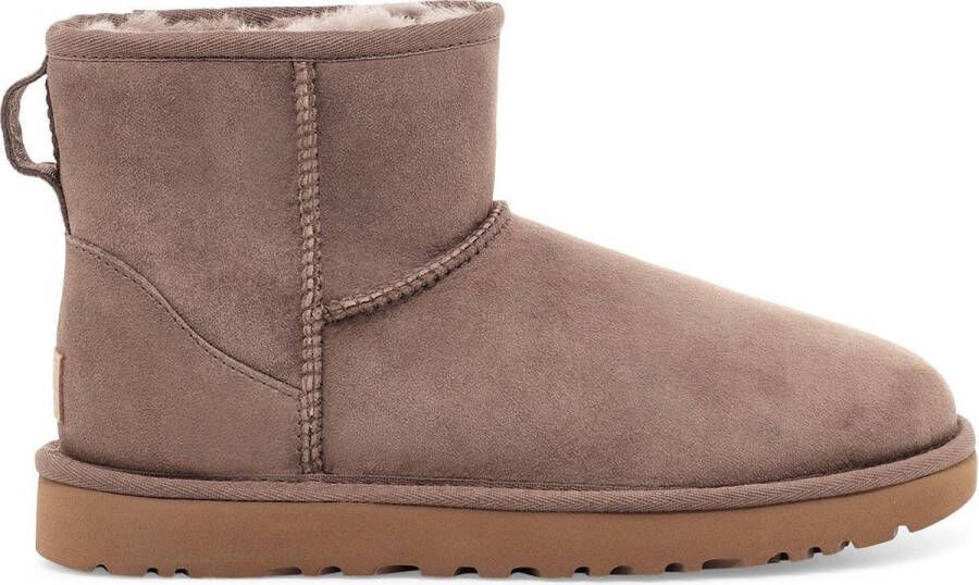 UGG Enkellaarsjes Laarzen Suède Classic Mini II Beige combi