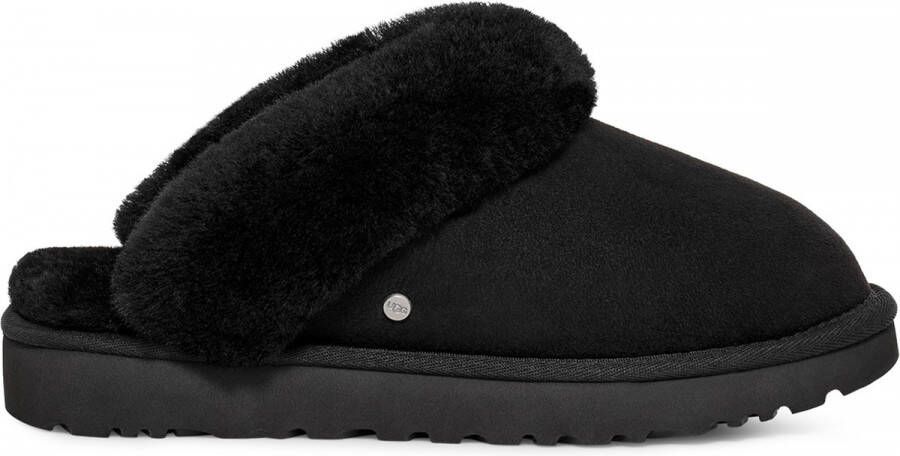 UGG Pantoffels Dames Sloffen Instappers Suède Harde zool Dichte hiel 1130876 Zwart - Foto 2