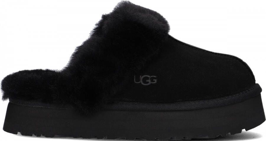 UGG W Disquette Pantoffels Sloffen Dames Zwart