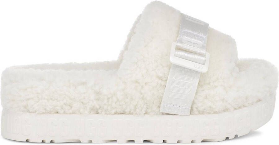 UGG W Fluffita Pantoffels Sloffen Dames Wit